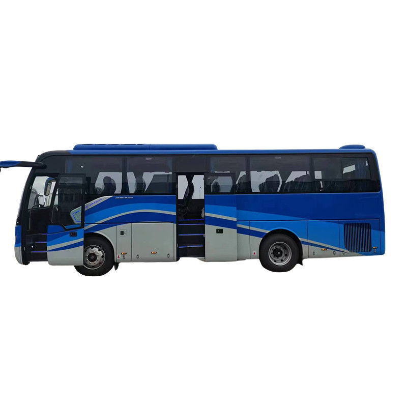Manuele transmissie Type 9m Blauw Luxe RHD Diesel 35 zitplaatsen Coach Bus voor groepsreizen