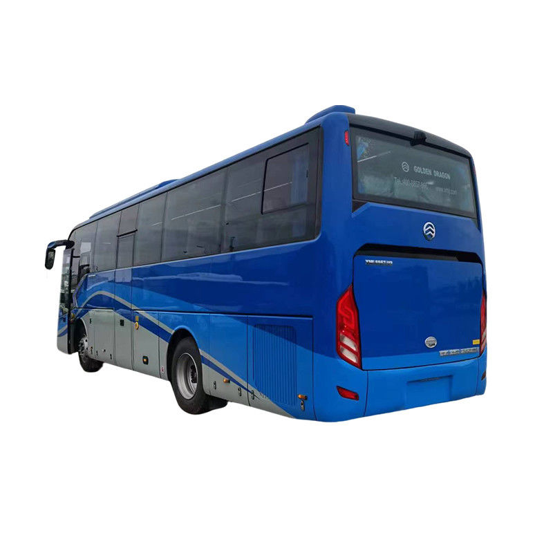 Manuele transmissie Type 9m Blauw Luxe RHD Diesel 35 zitplaatsen Coach Bus voor groepsreizen