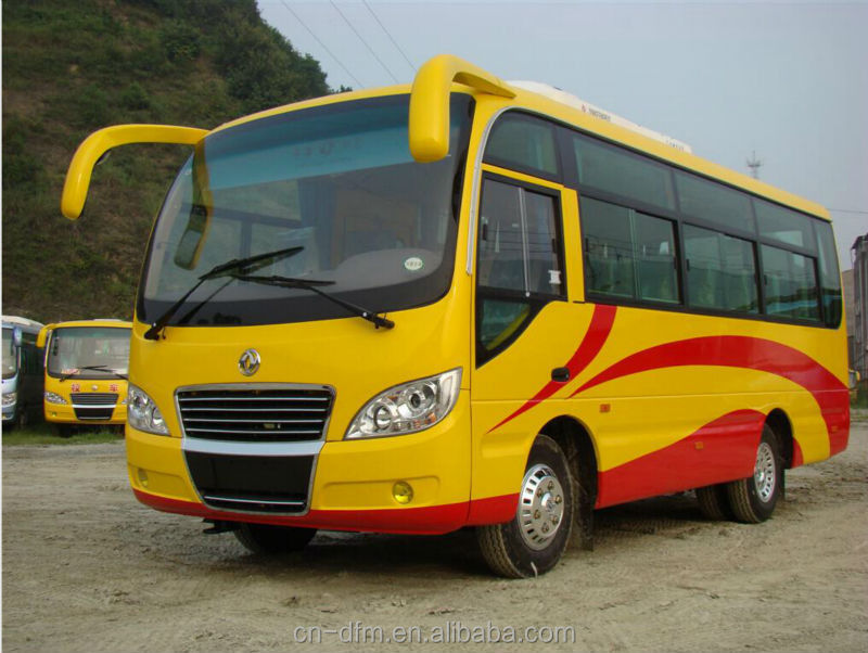 Gebruikte Dongfeng 32 zitplaatsen stadsbus met lage vloer met 85 kW/2400 r/min.