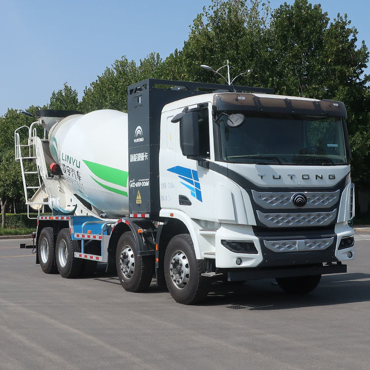 Elektrische betonmengtruck YuTong Chassis Nation IV V 12 18 Cbm voor bouwplaats