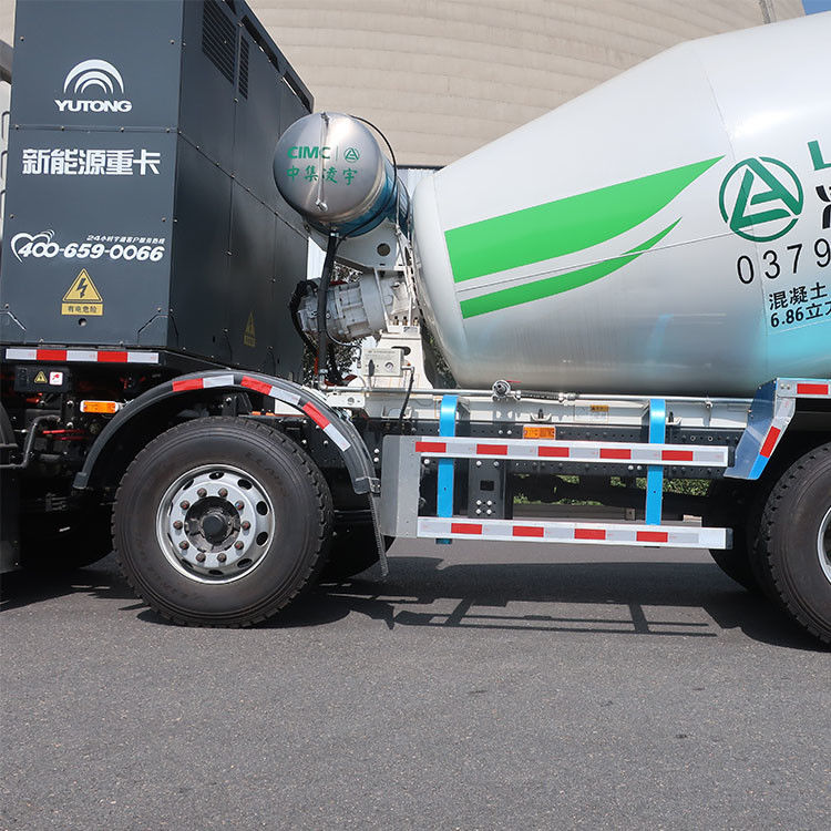 Elektrische betonmengtruck YuTong Chassis Nation IV V 12 18 Cbm voor bouwplaats