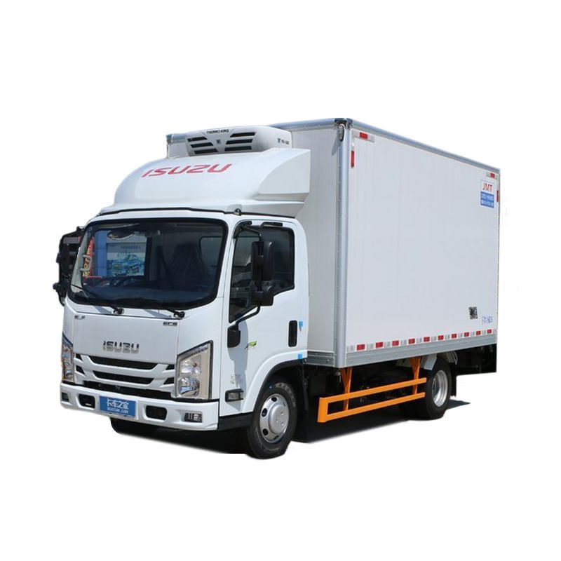 3360 mm wielbasis Isuzu 10 ton koelkast vrachtwagen voor groenten en vlees transport