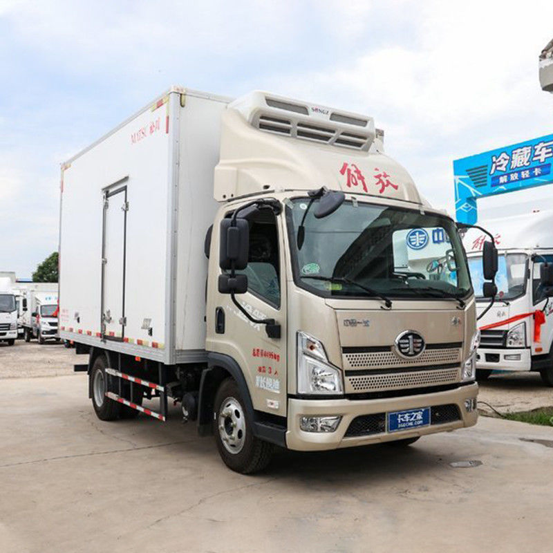 1-10T capaciteit professionele Jiefang koeltruck voor verse en bevroren producten