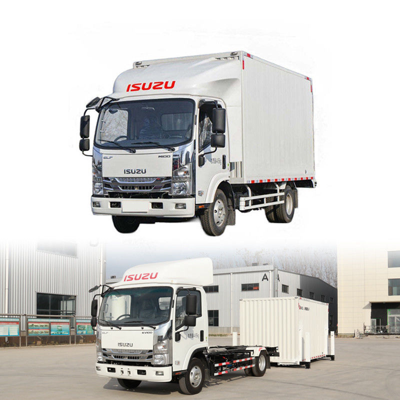 Isuzu Diesel 4*2 Middelgrote vrachtwagen met afneembare carrosserie en hydraulische uitsteker