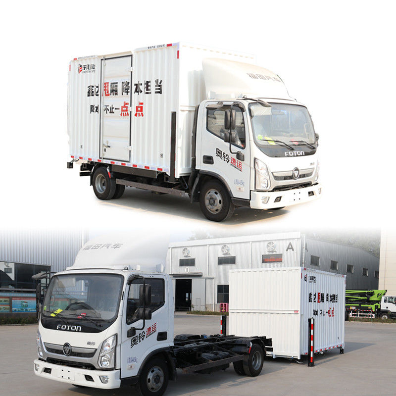 Foton 19CBM vrachtwagen met een enkele rij zitplaatsen en 1000-1500Nm maximaal koppel