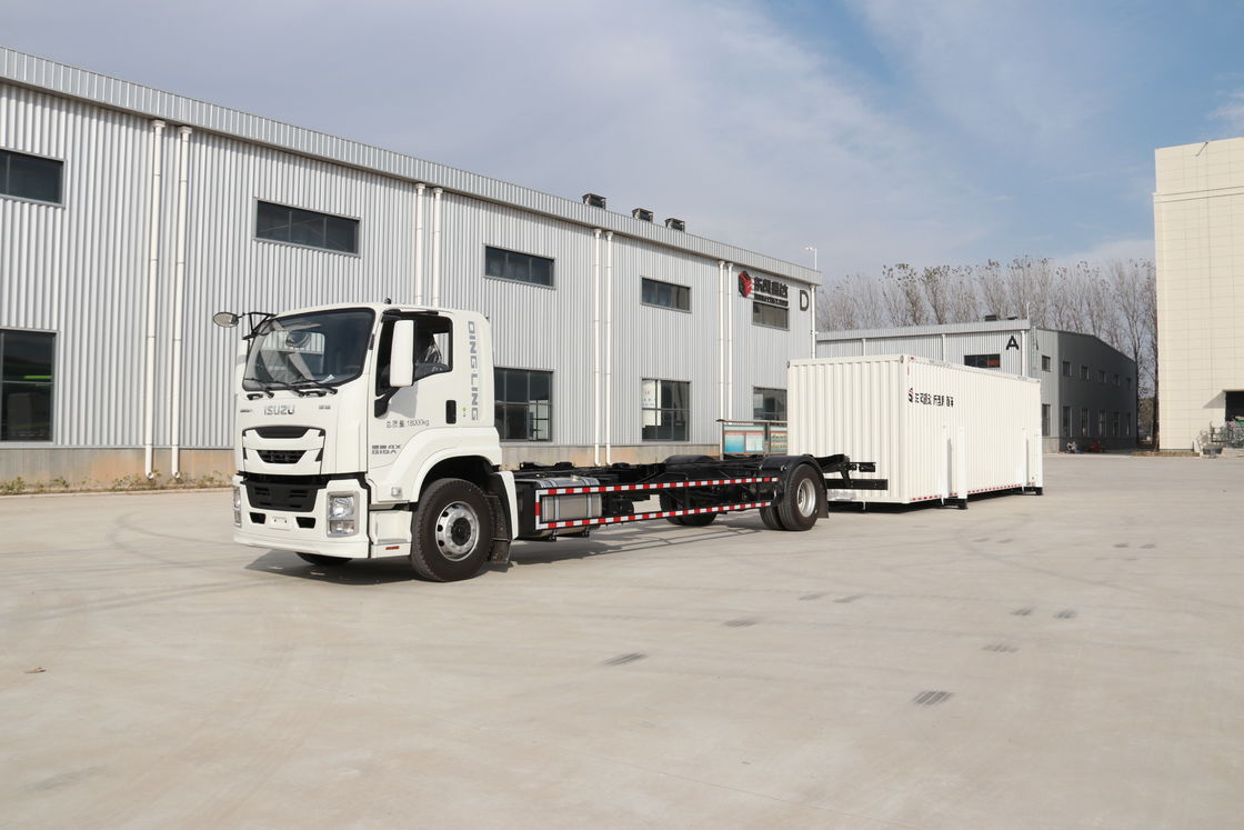 Aanpassing Isuzu 4*2 204 pk 9.6m 59cbm Afneembare Swap Body Cargo Truck