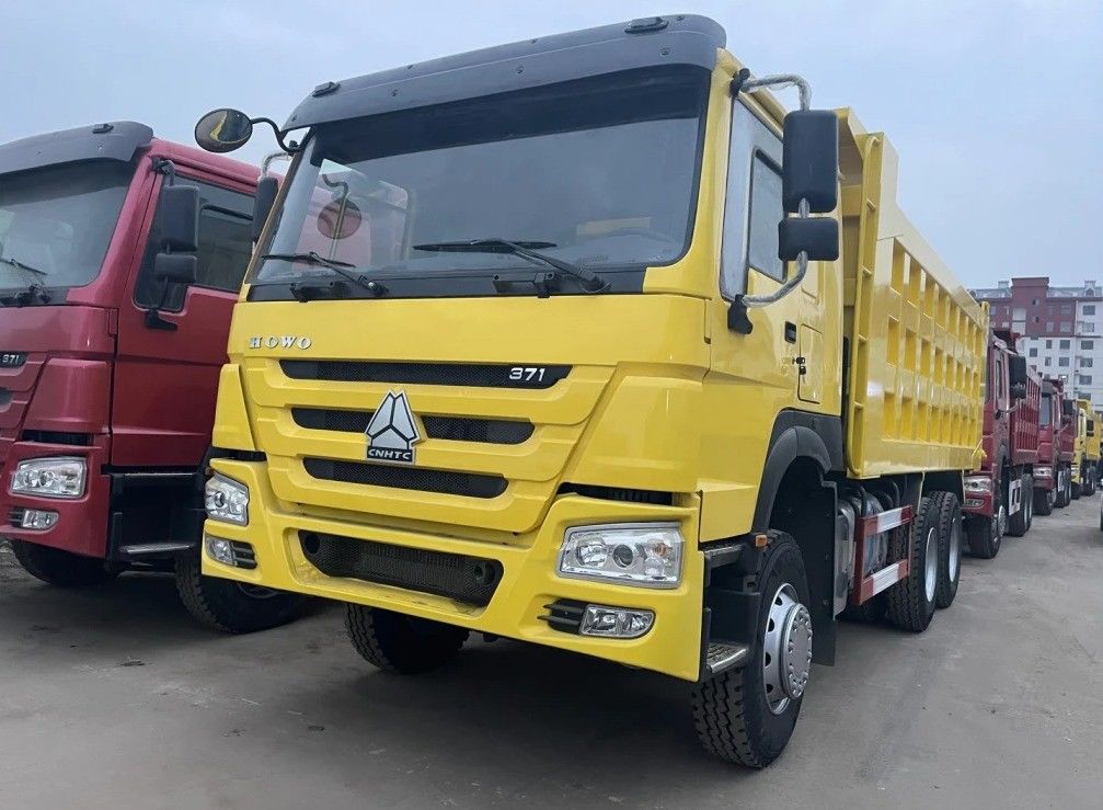 Gereviseerde Sinotruck Howo 6x4 10 Wheeler 371hp Gebruikte Tipper Dump Truck Cruise Control Geen
