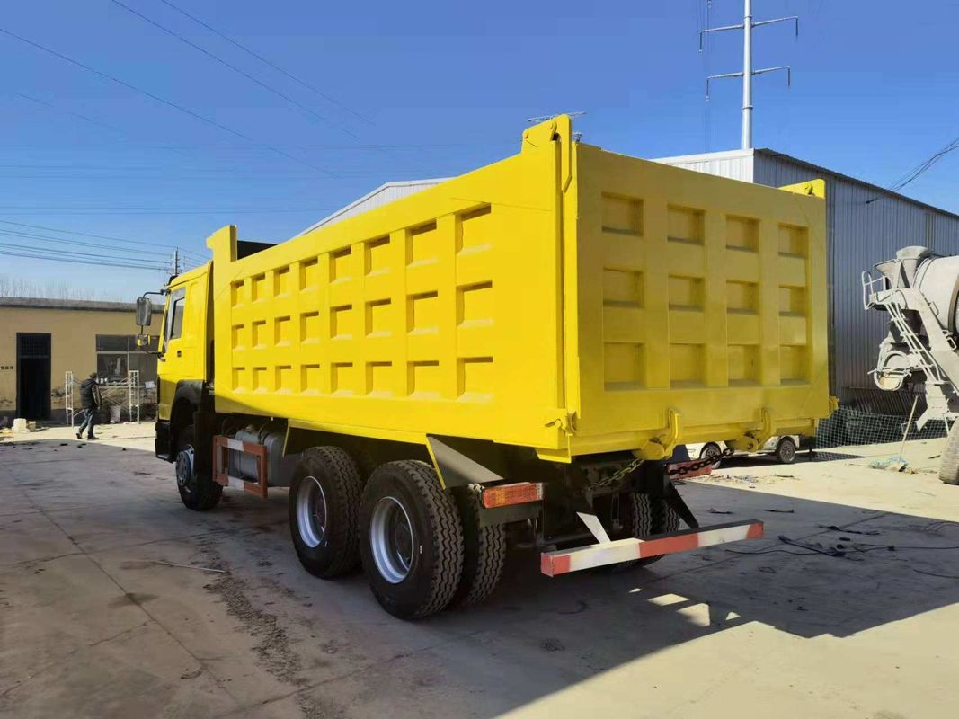 Gereviseerde Sinotruck Howo 6x4 10 Wheeler 371hp Gebruikte Tipper Dump Truck Cruise Control Geen