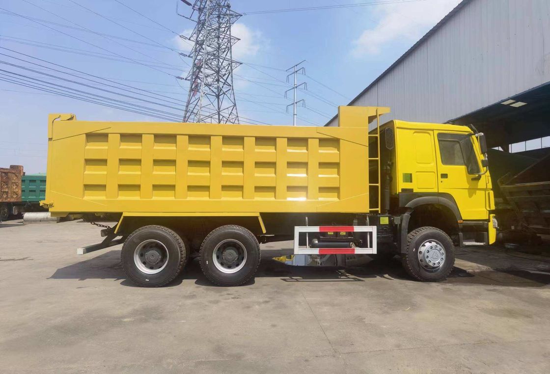 Gereviseerde Sinotruck Howo 6x4 10 Wheeler 371hp Gebruikte Tipper Dump Truck Cruise Control Geen