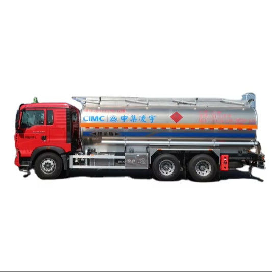 CIMC LINYU 6*4 24m3 Tankwagen met aluminiumlegering voor het vervoer van vlambare vloeibare brandstof
