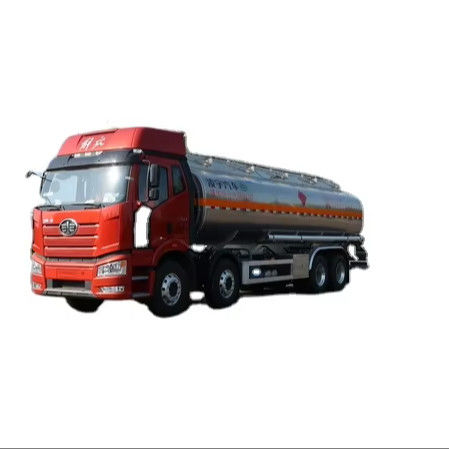 CIMC LINYU FAW 8*4 31 Cub Aluminium legering Diesel Tankwagen Benzine brandstof Transportwagen