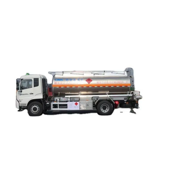 15m3 CIMC LINYU Dongfeng Olie Tanker Truck Aluminium legering Vloeibare brandstof Transportvoertuig