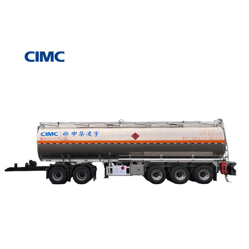 Aluminium legering Diesel Tanker voor Afrika 44m3 Liquid Diesel Semi-Trailer Benzinbrandstof