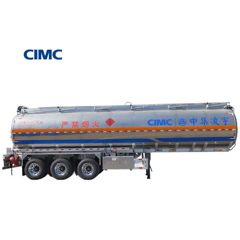 46000 Lite Oil Gasoline Semi-trailer Fuel Tanker Transport Truck Trailer door CIMC LINYU