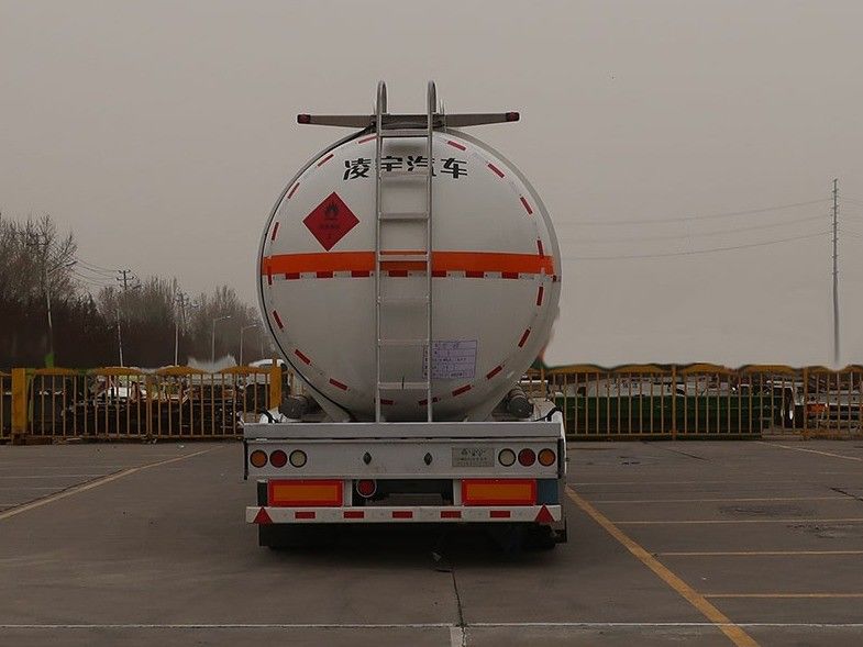 46000 liter roestvrij staal ruwe olie brandstof tankwagon halve aanhangwagen voor vrachtwagendistributie