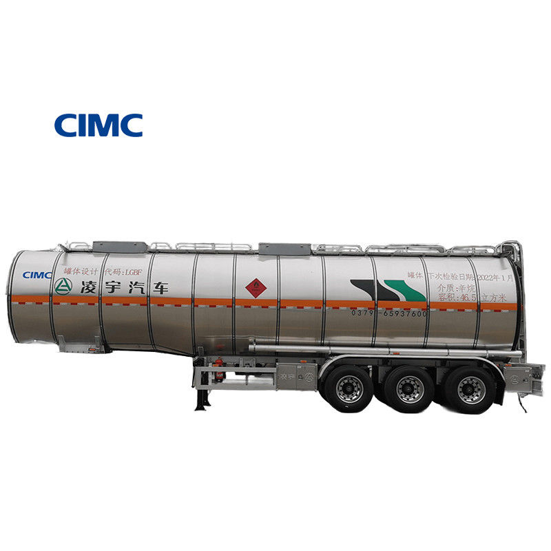 32100/31800 KG Nominale ladingsmassa CIMC LINYU 8*4 Aluminium legering Tanker voor vloeibare brandstof