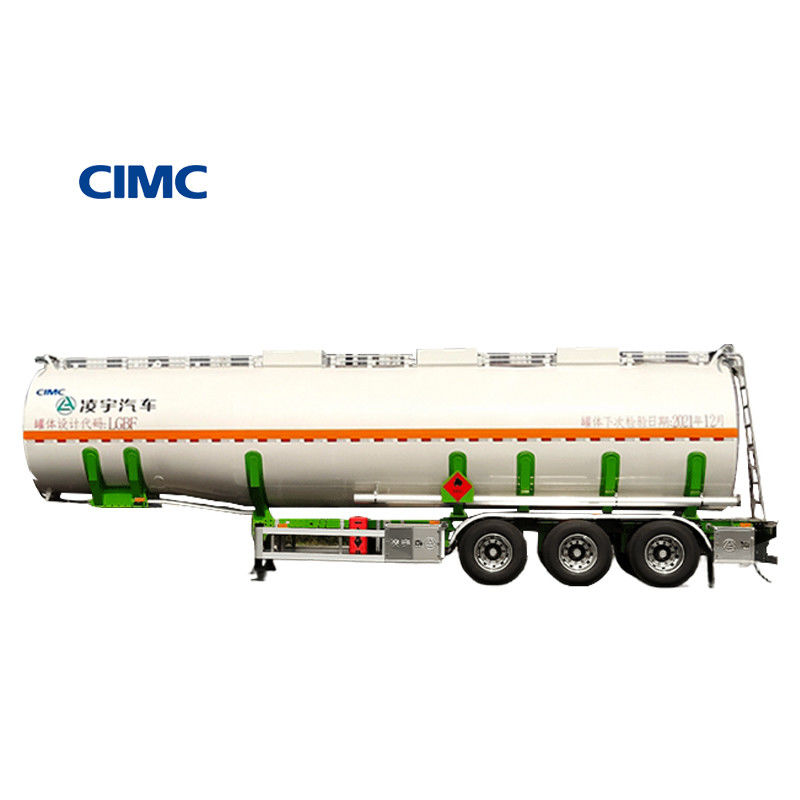 CIMC brandstoftank Ruwe palmolie 3-assige kookolie-tanker Halve aanhanger met legeringstank