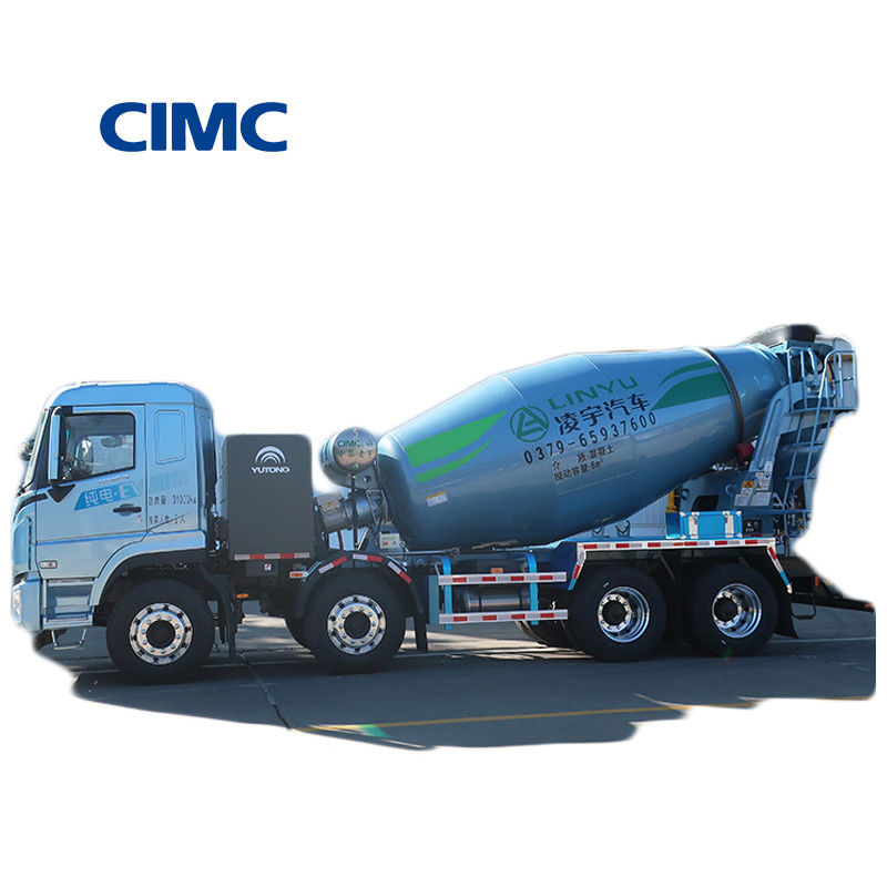 13000 kg elektrische 8x4 12cbm grote mobiele beton cement mixer truck voor door CIMC LINYU