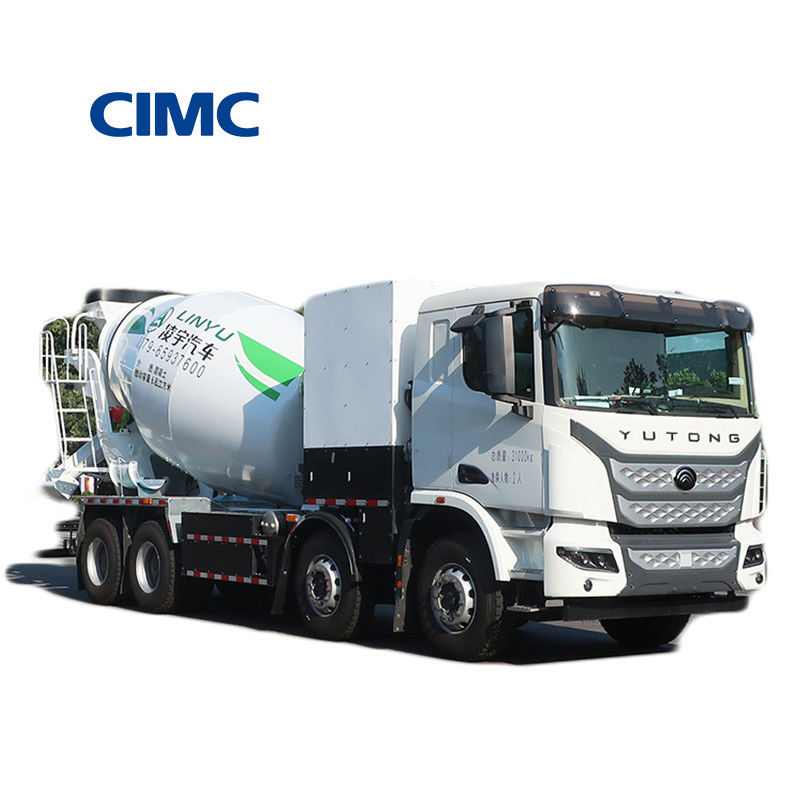 380kw CIMC LINYU 10 m3 Elektrische 8x4 zelflaadbare mobiele betonmengtruck voor het mengen