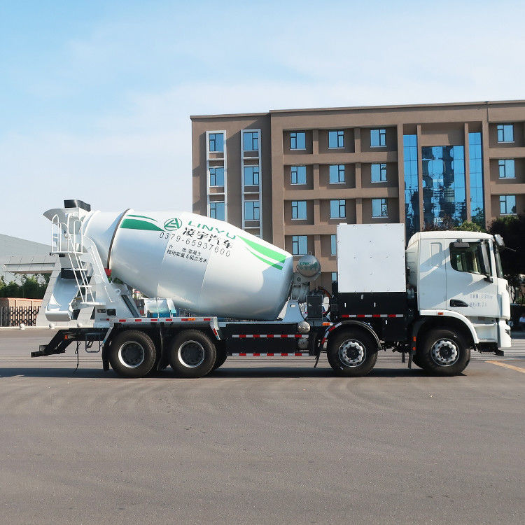 380kw CIMC LINYU 10 m3 Elektrische 8x4 zelflaadbare mobiele betonmengtruck voor het mengen