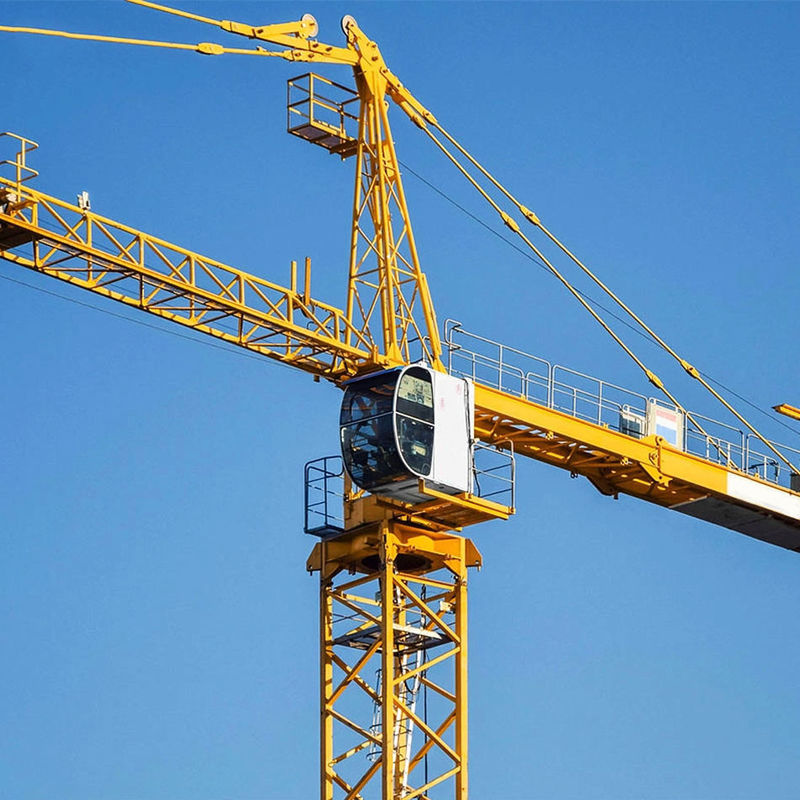 Energie-mijnbouw Syt80 T6012-6 6 ton 8 ton platte torenkraan met lange werkstraal