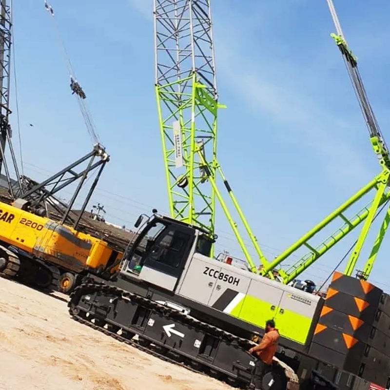 Verbeter uw bouwproject met 7-15m vaste Jib Length Crawler Crane en Gas Engine