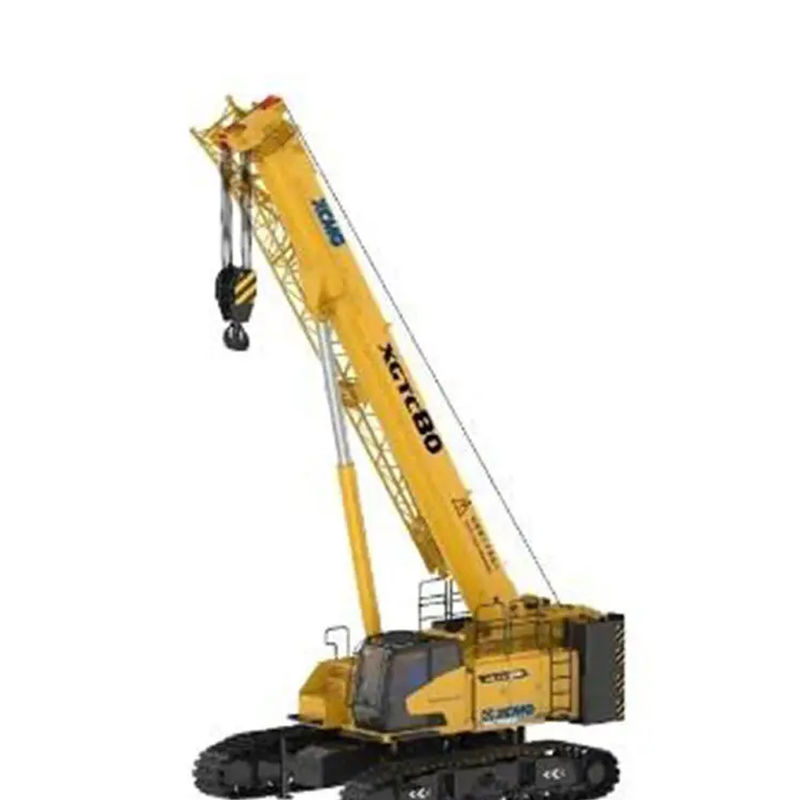 Gebruikte QUY55 55 ton kruipkraan voor de bouw 30% originele verkoop