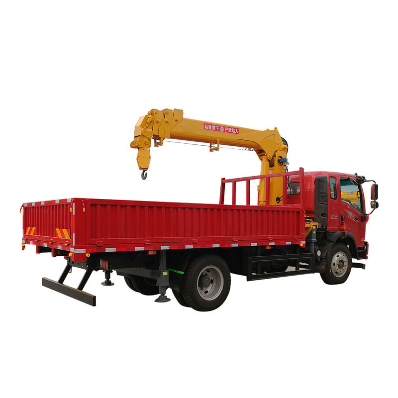 8 ton mini truck gemonteerde kraan met 4m * 4 boom arm en Eaton hydraulische pomp