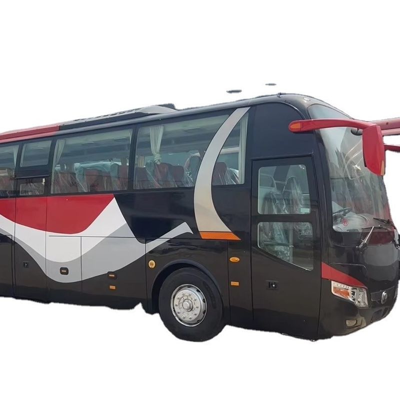 Gebruikte 12 meter diesel coach bus met voormotor en airconditioning in warm promotie