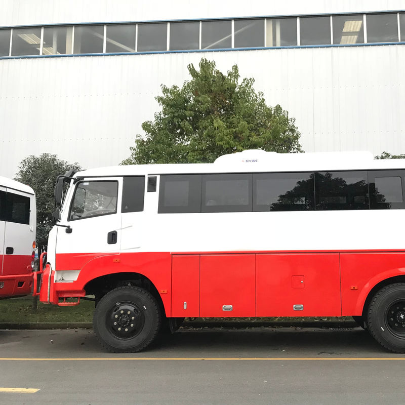 DONGFENG 29 zitplaatsen Diesel Coach Bus 4x4 Off Road Bus met vooras DONGFENG Assen