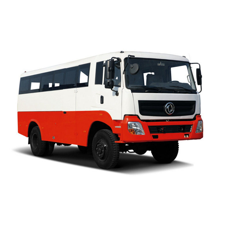 30 zitplaatsen 4X4 4WD Middelgrote bus Dual Circuit Full Air Brake en A/C Dongfeng EQ6750ZT