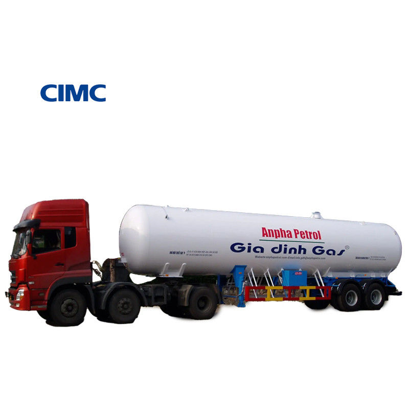 2.1 MPa Hydrotestdruk CIMC LINYU Howo Chassis 8*4 Gastransporter Tank Halve aanhanger