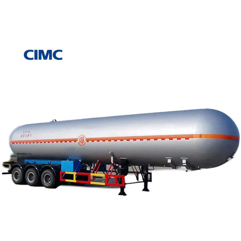 Totaal gewicht ongeveer 34000kg CIMC LINYU LPG Tanker Semi-trailer voor gastransport Voordeel
