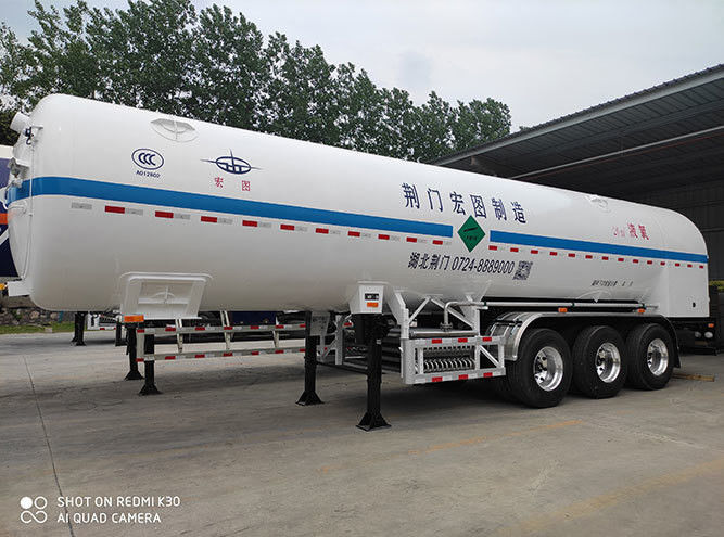 50m3 LPG-half-aanhanger voor vrachtwagens met een grote capaciteit binnen L11390mm *W2500mm *H3980mm