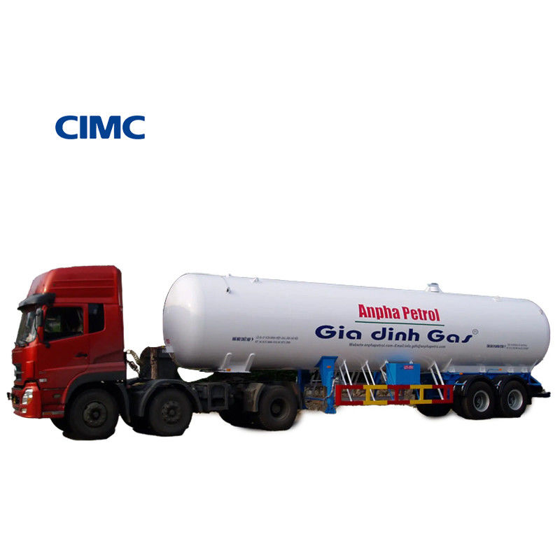 CIMC LINYU 50m3 LPG-tankschip Halve aanhanger voor gastransport Truck Truck aanhanger -20/50C