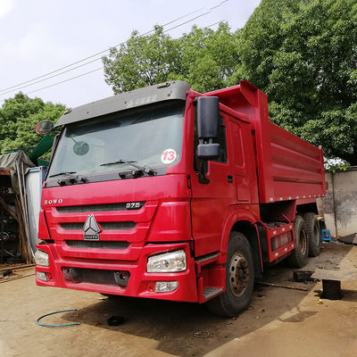 10 Voorwaarts Transmissie Gebruikt Sinotruk HOWO 6X4 Dump Truck 371HP met WEICHAI motor