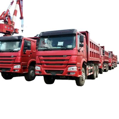 5.3-6.2M Cargo Tank Length Chinese tweedehands Sinotruk Howo 6x4 371hp Dump Trucks