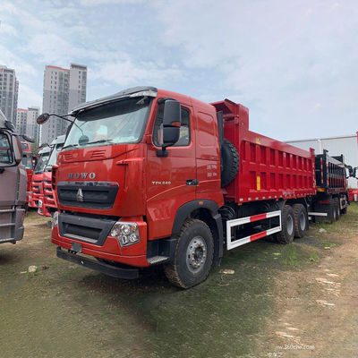 5.3-6.2M Cargo Tank Length Chinese tweedehands Sinotruk Howo 6x4 371hp Dump Trucks