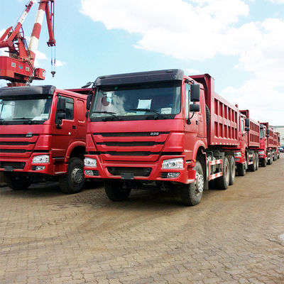 5.3-6.2M Cargo Tank Length Chinese tweedehands Sinotruk Howo 6x4 371hp Dump Trucks