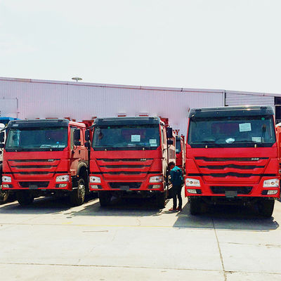 5.3-6.2M Cargo Tank Length Chinese tweedehands Sinotruk Howo 6x4 371hp Dump Trucks