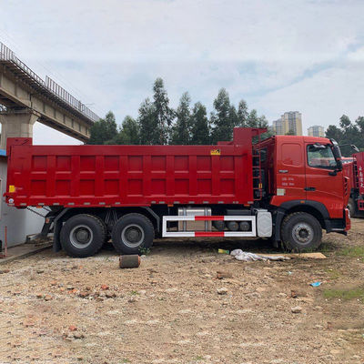 5.3-6.2M Cargo Tank Length Chinese tweedehands Sinotruk Howo 6x4 371hp Dump Trucks