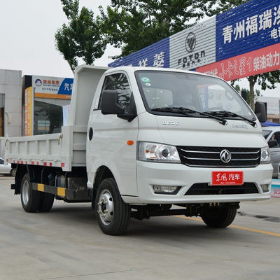 Gebruikte Dongfeng W17 102 pk Links stuur 2 zitplaatsen 2 airbags Eén rij 4 * 2 lichte dump truck