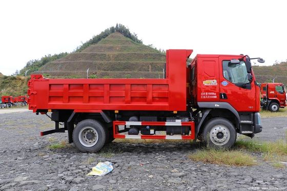 Achterste versnelling nummer 2 245 pk Dongfeng 4x2 Dump Truck voor de bouw 15-20T