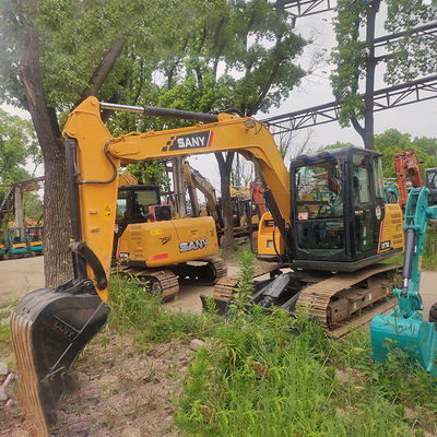 7.5 Ton Crawler Excavator Gebruikt Sany SY75C Excavator met ISUZU motor en andere hydraulische pomp