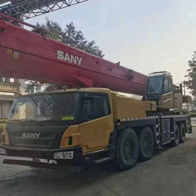 80000 kg Linksgestuurde hydraulische vrachtwagen kraan 80ton STC 800 Gebruikte Sany kraan vrachtwagen
