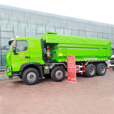 2016-2018 Jaar Gebruikt Howo Tipper Truck 8x4 Rijden Dump Trucks zonder achtercamera
