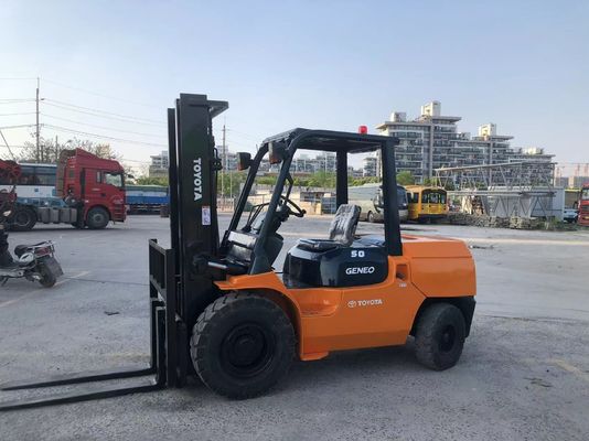 Krachtige 5 ton gebruikte dieselforklift voor het verwerken van magazijnmateriaal