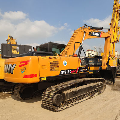 21.5 ton Sany 215C Crawler Excavator aangedreven door andere hydraulische pomp voor de bouw