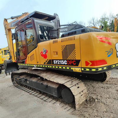 21.5 ton Sany 215C Crawler Excavator aangedreven door andere hydraulische pomp voor de bouw