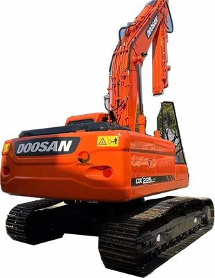 Maximaal graafradius 10705 mm 110 kw Goede staat Doosan DX225 LC Crawler Digger Excavator